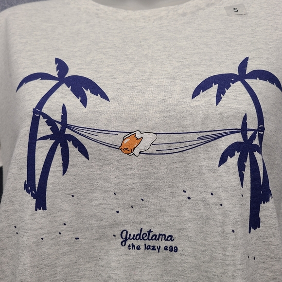 Gudetama The Lazy Egg Guderrelaxation T-Shirt (Small) NWT - Picture 3 of 15